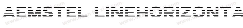 Aemstel LineHorizontal字体转换
